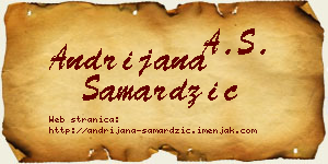 Andrijana Samardžić vizit kartica